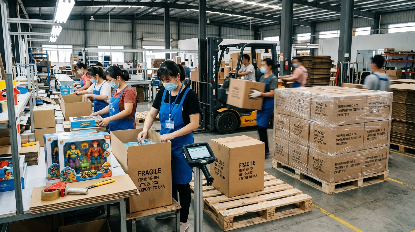 Hanmun Packaging Engineering Line and Container Loading Logistics in Chenghai