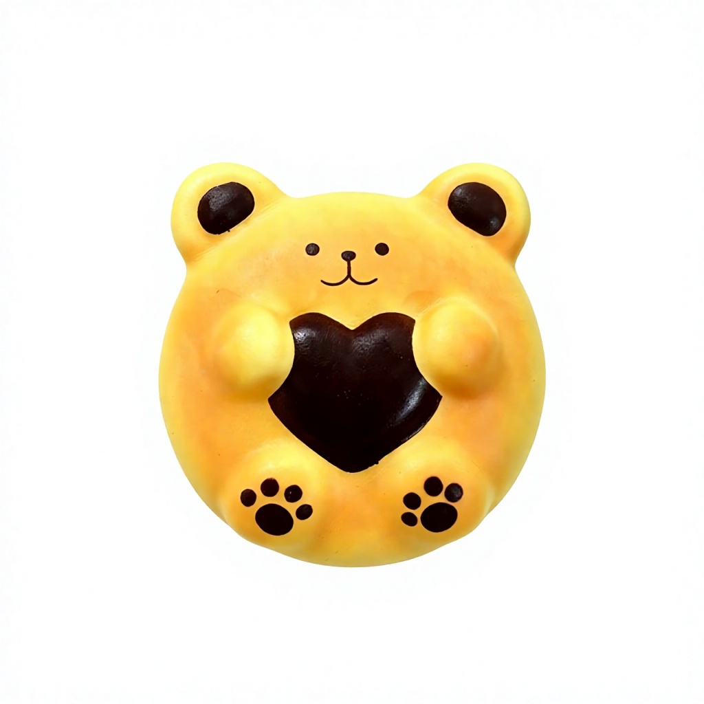 Cute Soft Bread Bear Hug Heart Design Slow-Rebound Squishy Squeeze Toy PU Material Model