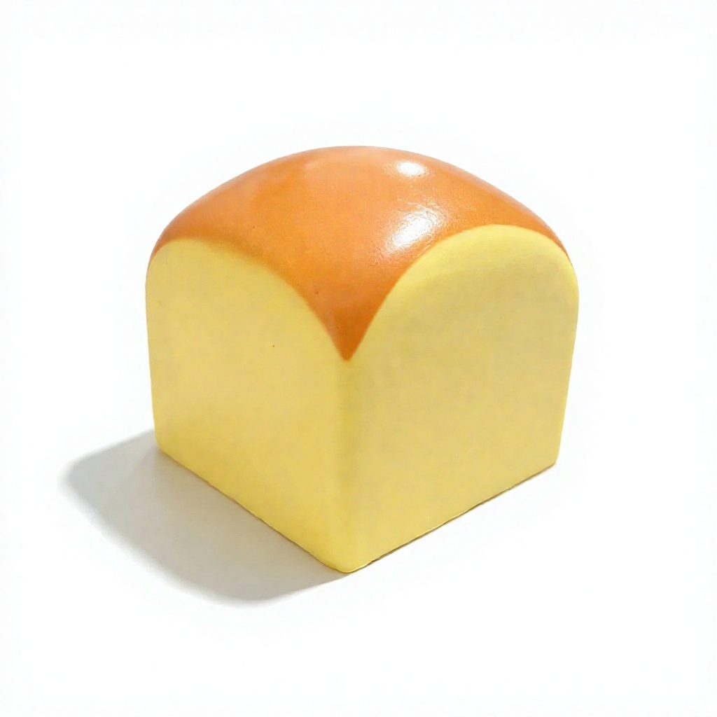 6cm Cheese Cube Bread  Squishy Slow-Rebound Viral Stress-Relief PU Squeeze Toy-Children's Gift Factory Wholesale PU2026