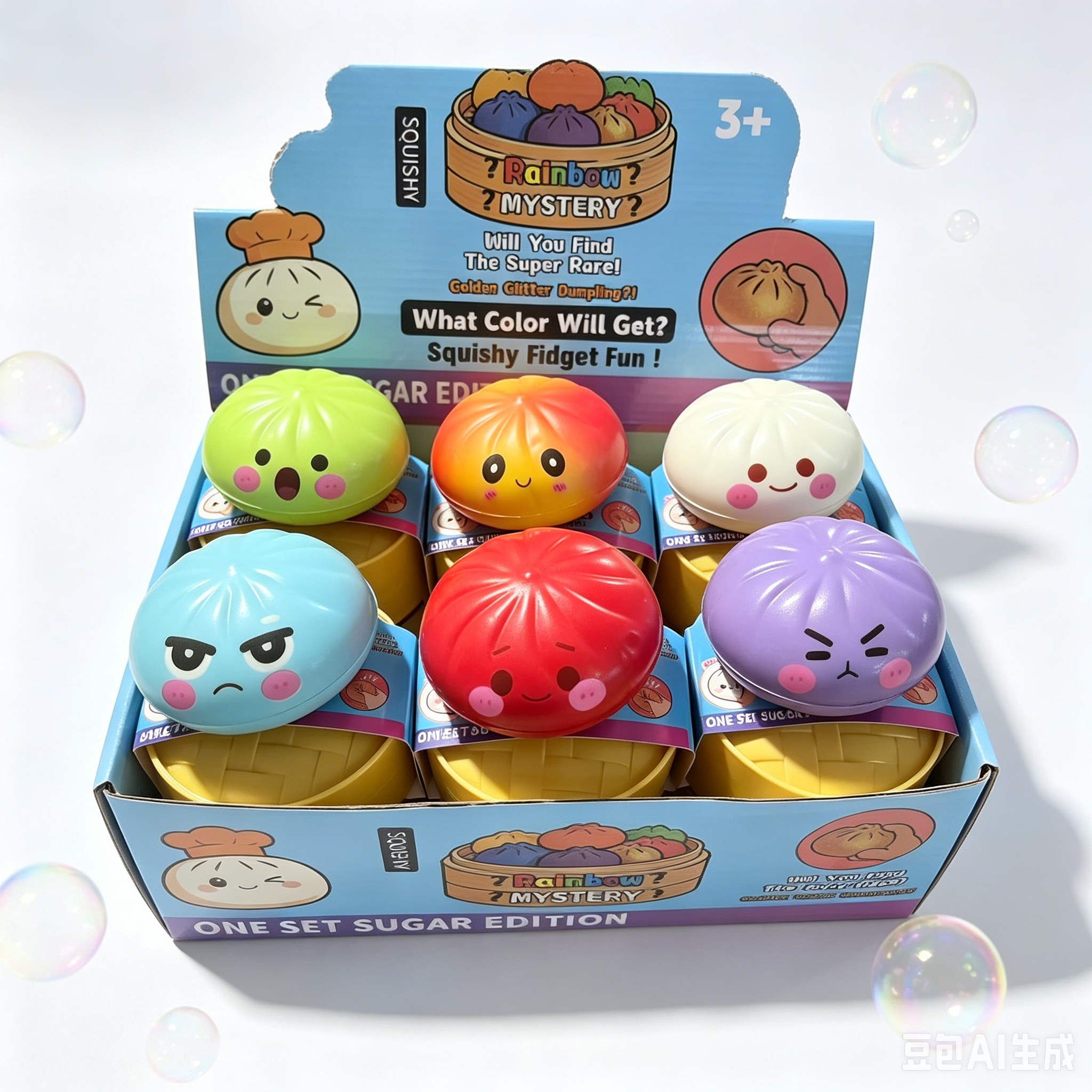 Squishy Smile Face Bao Dumpling Toys-Sensory Stress Relief Gifts