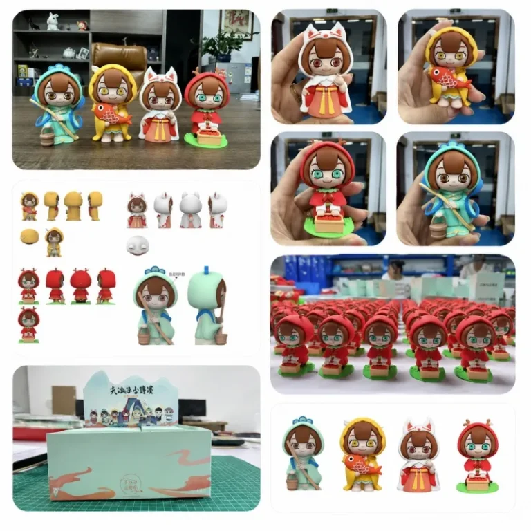Mini soft PVC figurines and keychains