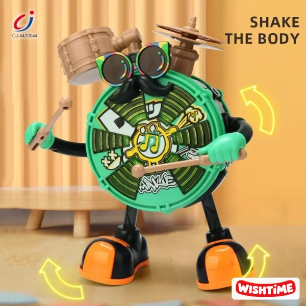 Baby Dancing Drum Instrument Electric Music Robot Model – Preschool Educational Playsets