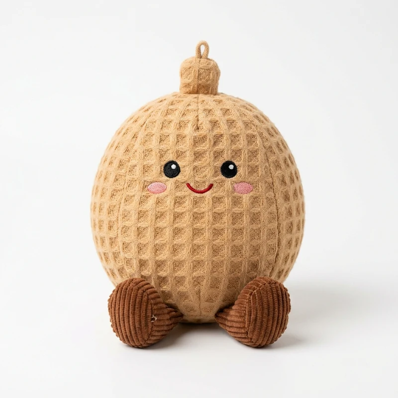 Amuseable Waffle Textured Little Peanut Plush