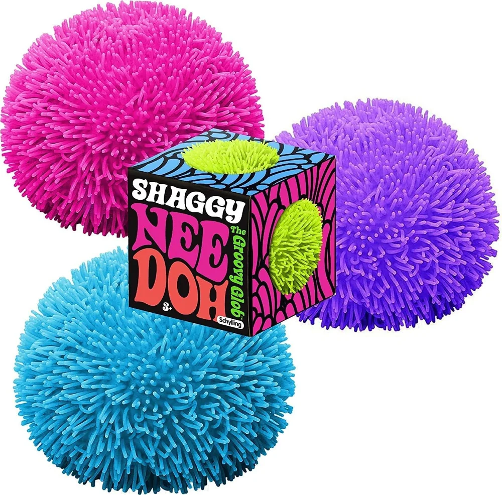 Shaggy Groovy Glob Neon Tactile Furry Stress Ball
