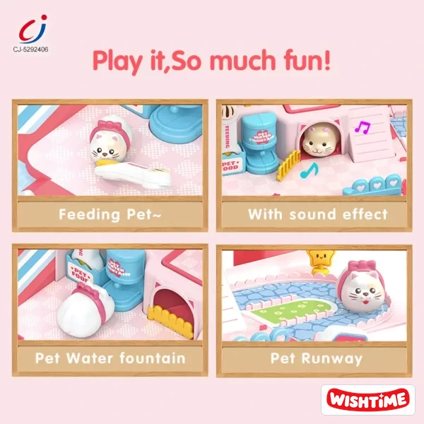 Magnetic Pet House Perfect Gift For Children –  Pretend Play Model