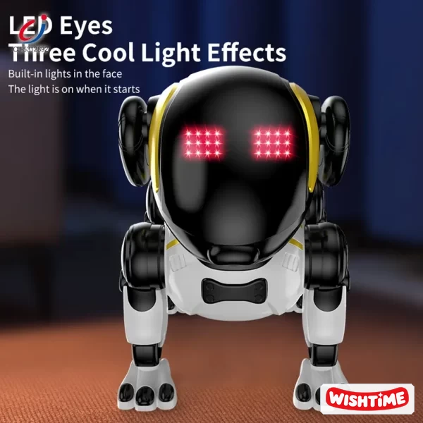 Smart Robot Dog Playset with Voice Control, Remote Control, LED Eyes, Multi-Function Interactive Pet