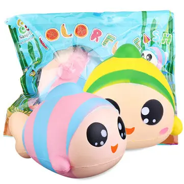 Sanqi Elan® 13cm Rainbow Fish Squishy Slow Rising Toy With Original Packing
