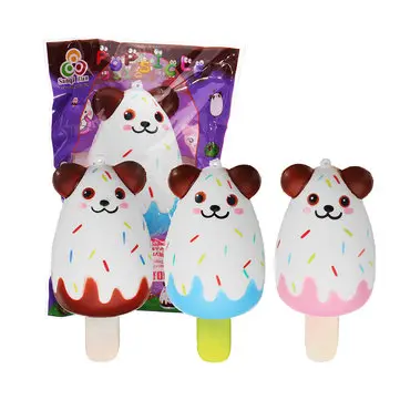 Sanqi Elan® Bear Popsicle Ice lolly Squishy 12 5.5CM Licensed Slow Rising Soft Toy With Packaging
