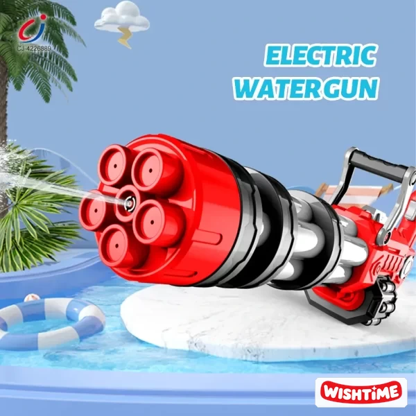 Electric Gatling Water Gun – Gun Model, Summer Model